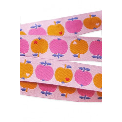 Graziela - Apfel Webband orange rosa